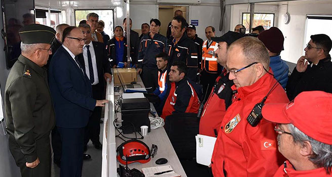 Uşak'ın da bulunduğu Afet Müdahale Planı Bölge Tatbikatı
