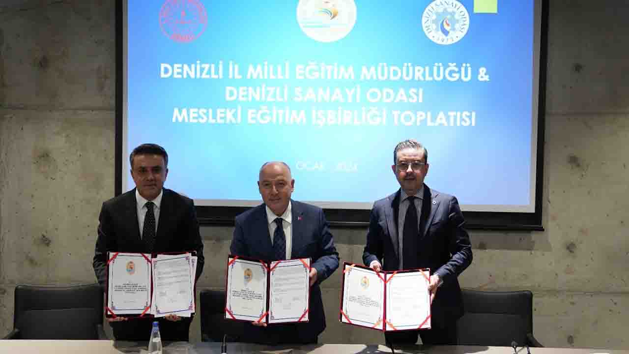 Denizli'de mesleki eğitimde iş birliği protokolü imzalandı
