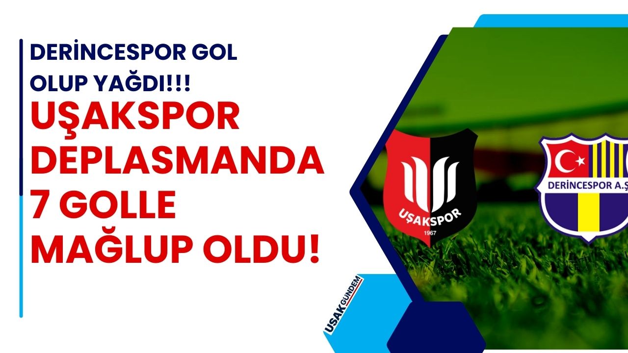 Derincespor gol olup yağdı Uşakspor'da yeni yönetimde çare olmadı!