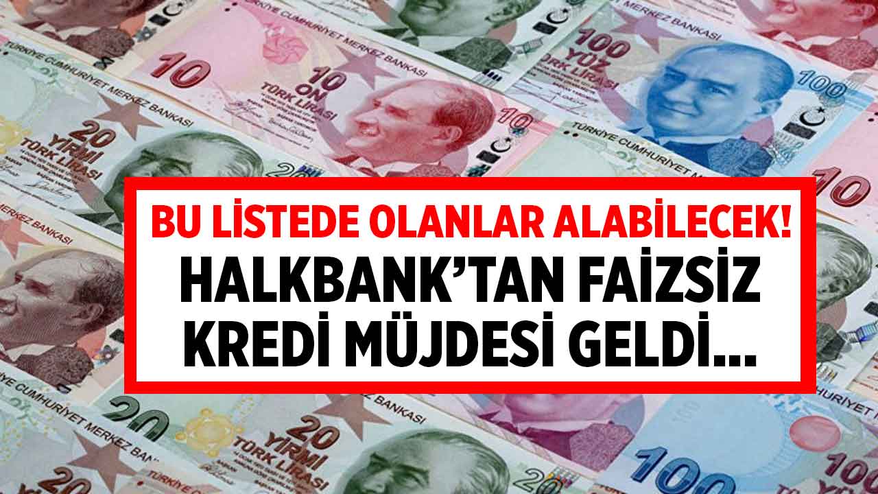 Halkbank'tan 500 bin TL sıfır faizli destek kredisi! Bu listede olanlar FAİZSİZ KREDİ çekebilecek
