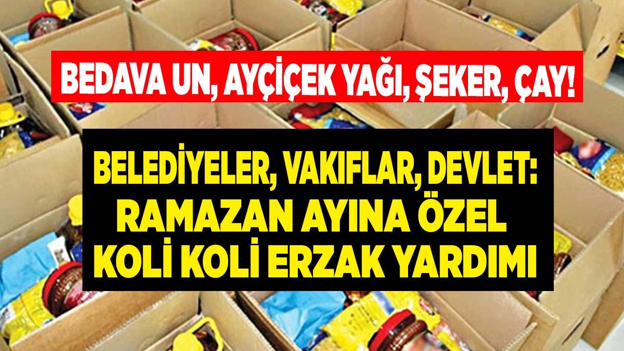 Bedava çay şeker Ayçiçek yağı un! Ramazan kolisi erzak yardımı başvurusu e Devlet 2024 ekranı