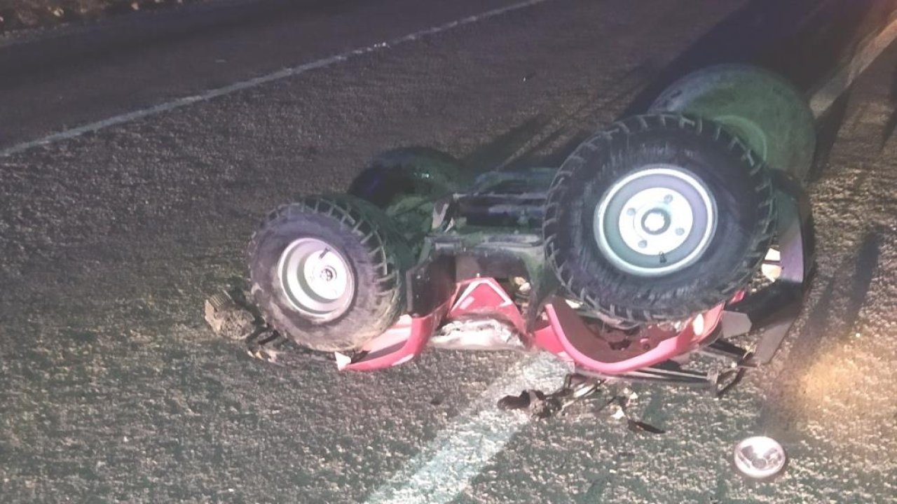 Kütahya’daki feci kazada otomobil ATV’ye çarptı: 1 ağır yaralı