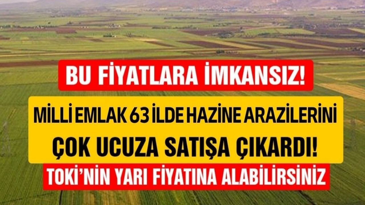 Arsa arazi lojman hobi bahçesi! Milli Emlak TOKİ'ye meydan okuyor 6 bin liraya tapu sahibi yapıyor