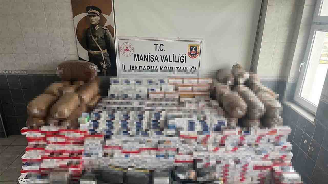Manisa'da jandarma milyonluk tütün operasyonu yaptı!
