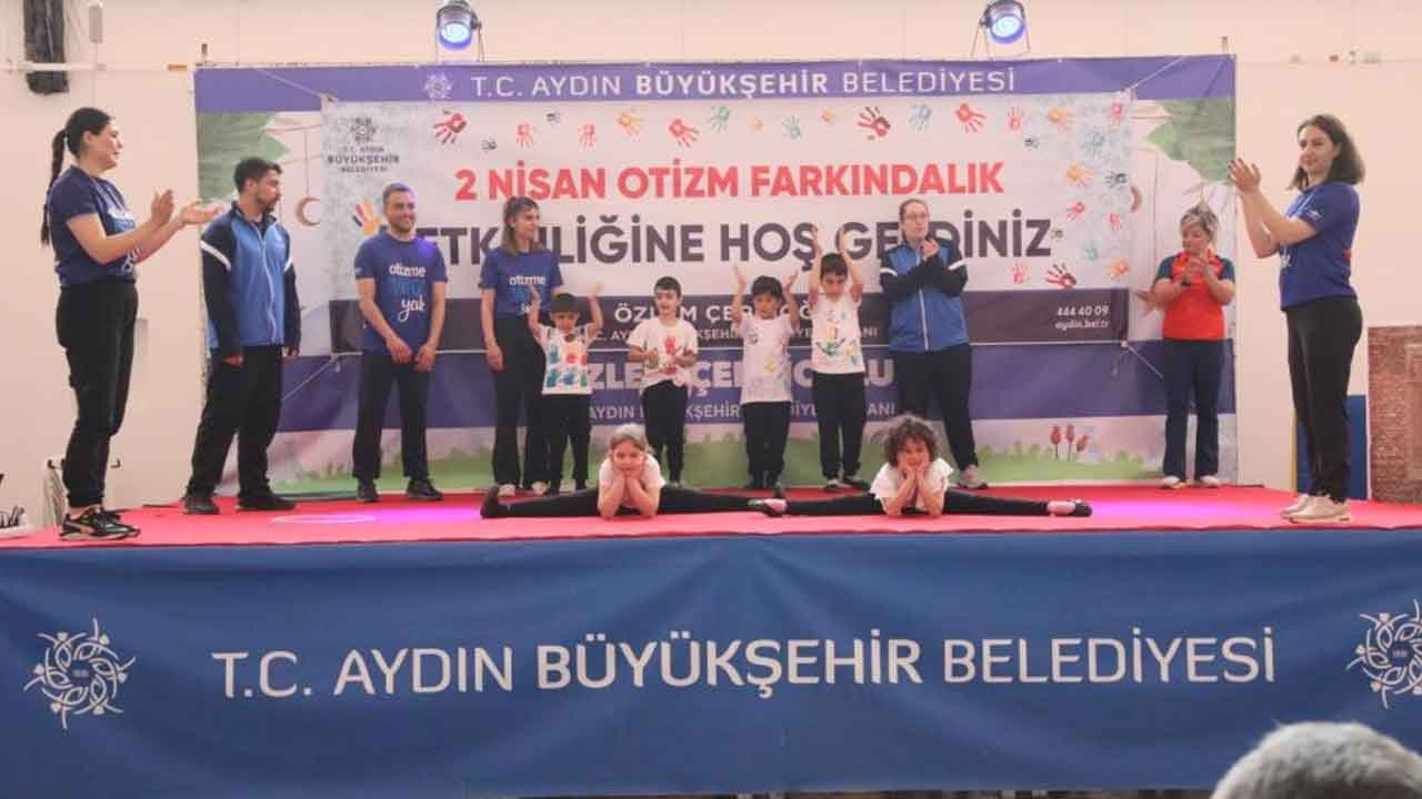 Aydın'da otizmli çocuklardan ritim ve jimnastik gösterisi tam not aldı