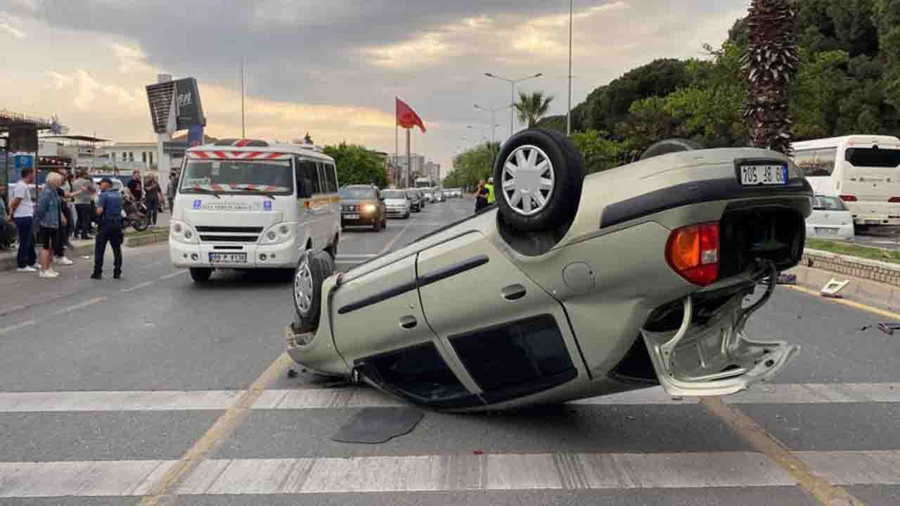 Aydın'da feci kazada takla atan otomobilin sürücüsü öldü!