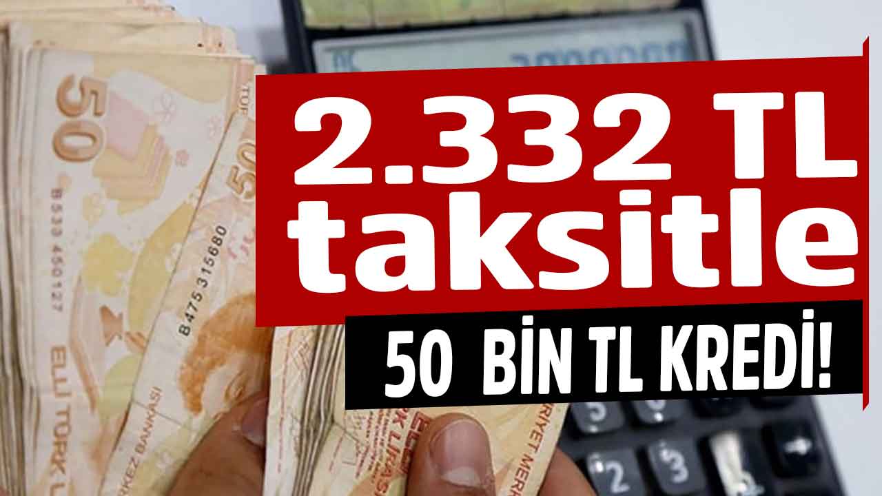 Ziraat Bankası'ndan 2.332 TL taksitle 60 ay vadeli 50.000 TL destek kredisi müjdesi!