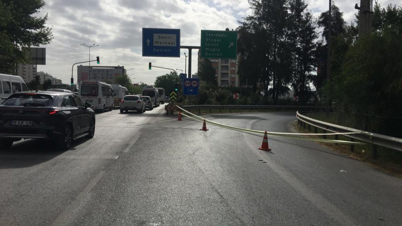 Aydın İzmir otoyoluna sıvı gübre dökülünce araç kuyruğu 10 km’yi buldu