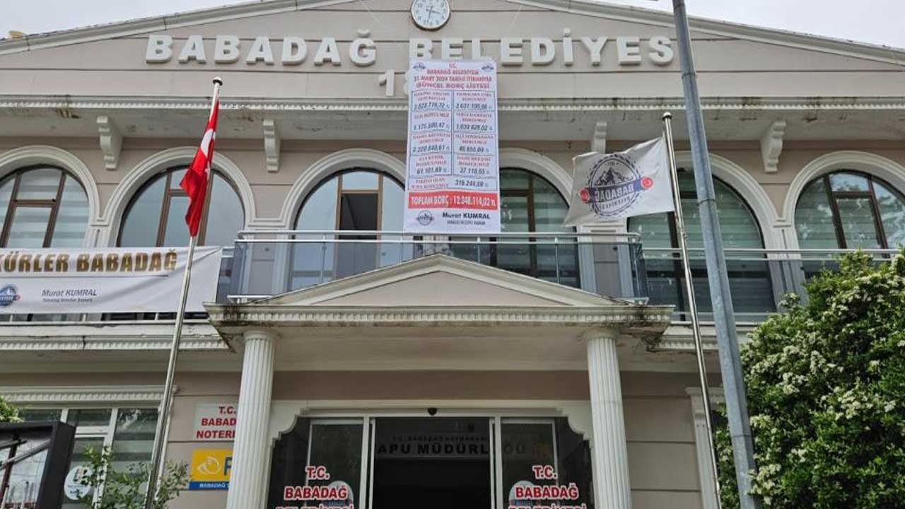 Denizli Babadağ Belediyesi borcunu açıkladı!