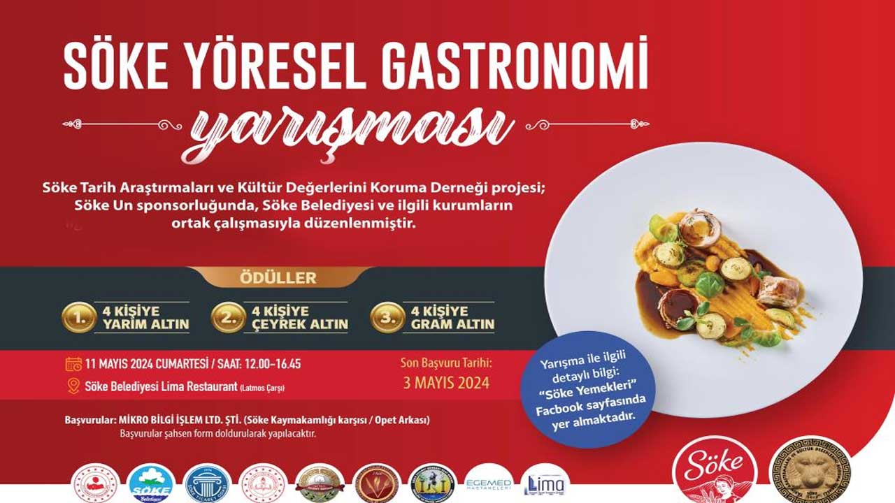 Aydın Söke'de altın hediyeli yöresel gastronomi yarışması düzenleniyor