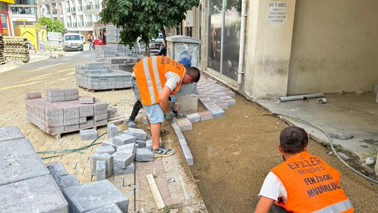 Aydın Efeler’de yol yapım çalışmaları devam ediyor