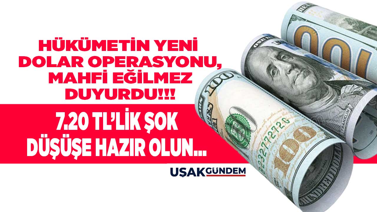 Hükümetin yeni dolar operasyonu! Mahfi Eğilmez duyurdu 7.20 TL'lik şok düşüşe hazır olun