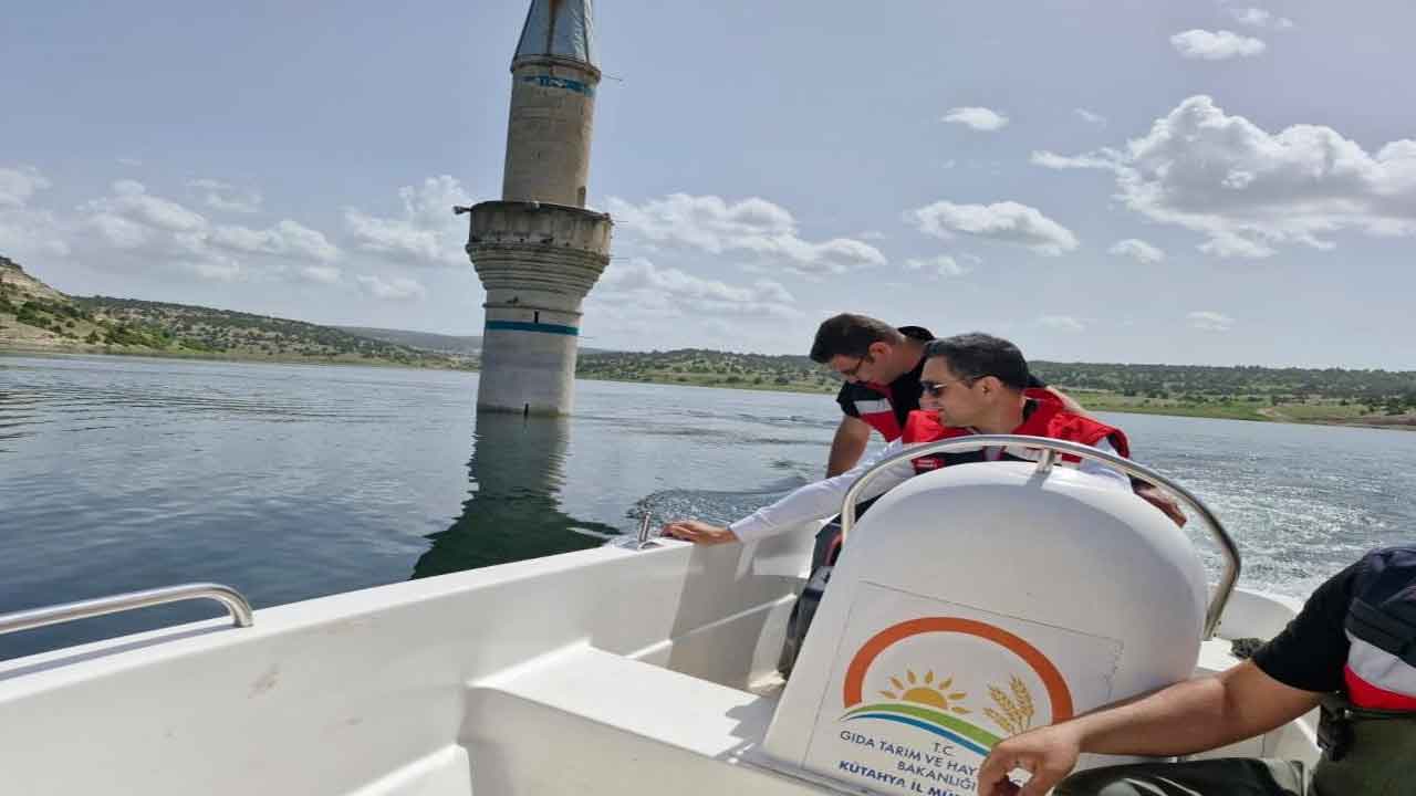 Kütahya Aslanapa Kureyşler Baraj gölünde su ürünleri denetimi