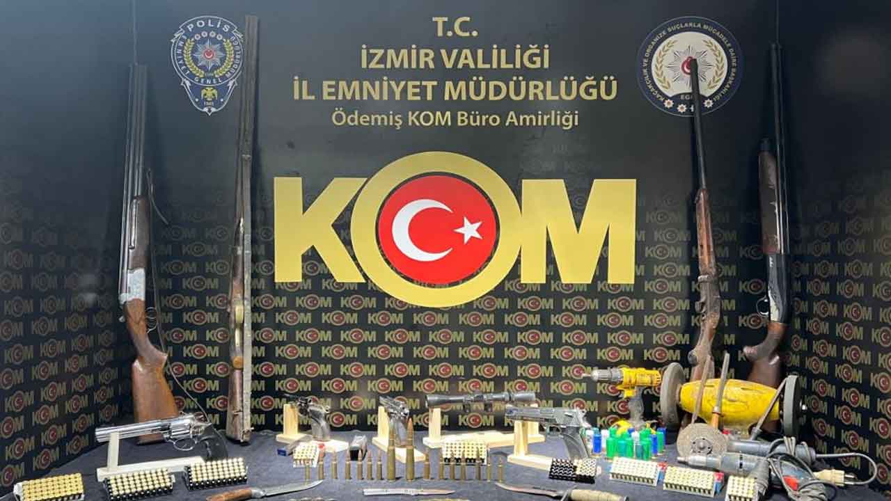 İzmir Ödemiş'te yasa dışı silah ticareti operasyonu!