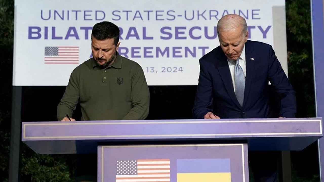 ABD ve Ukrayna arasında 10 yıllık güvenlik anlaşması imzalandı