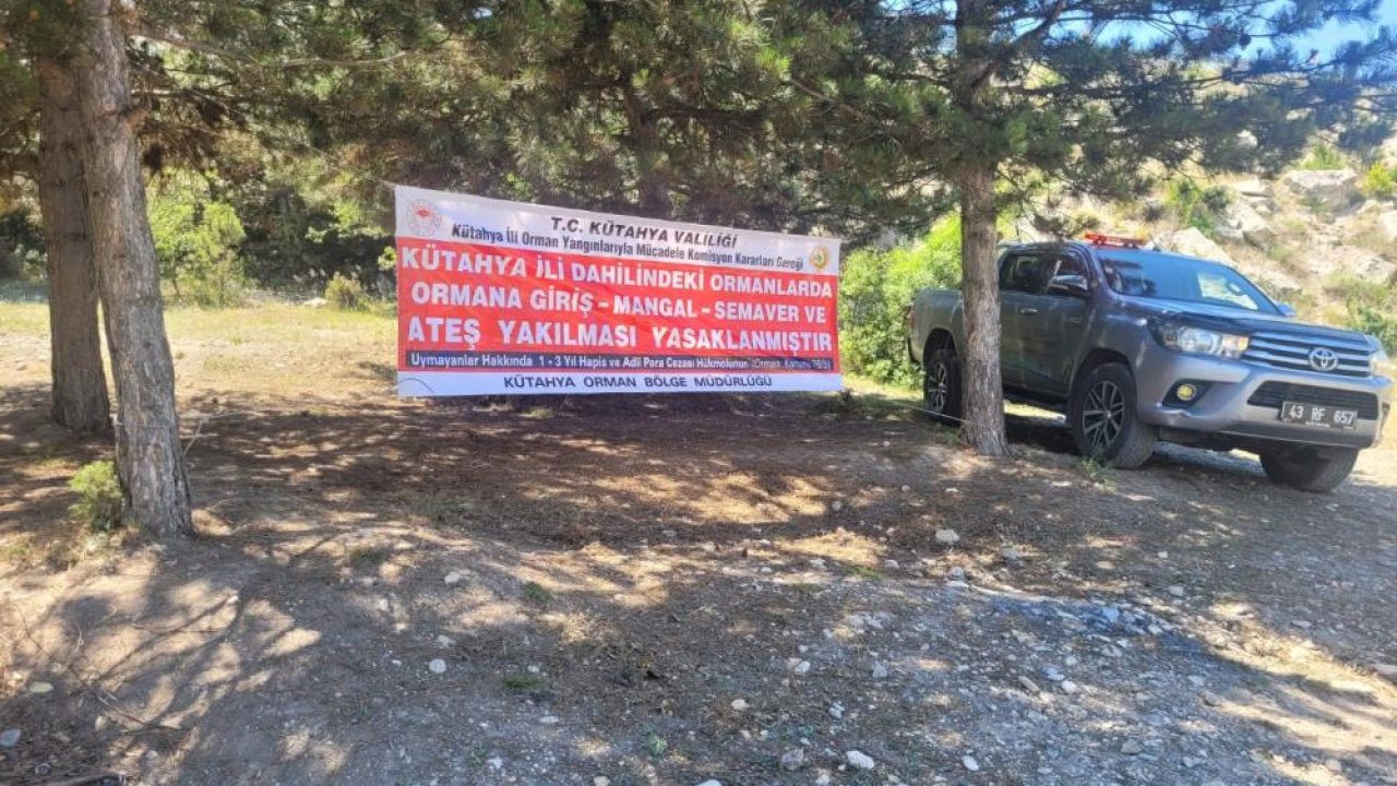Kütahya’da orman yangınlarına karşı çalışmalar hızla devam ediyor