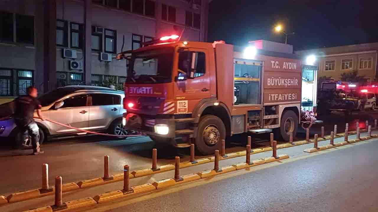 Aydın Devlet Hastanesi'nde çıkan yangın paniğe neden oldu!