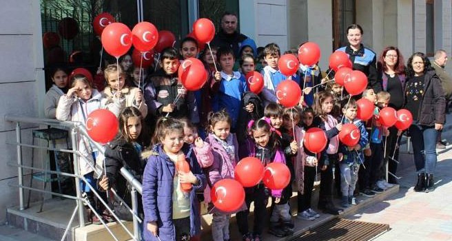Geleceğin polisleri meslektaşlarını ziyaret etti