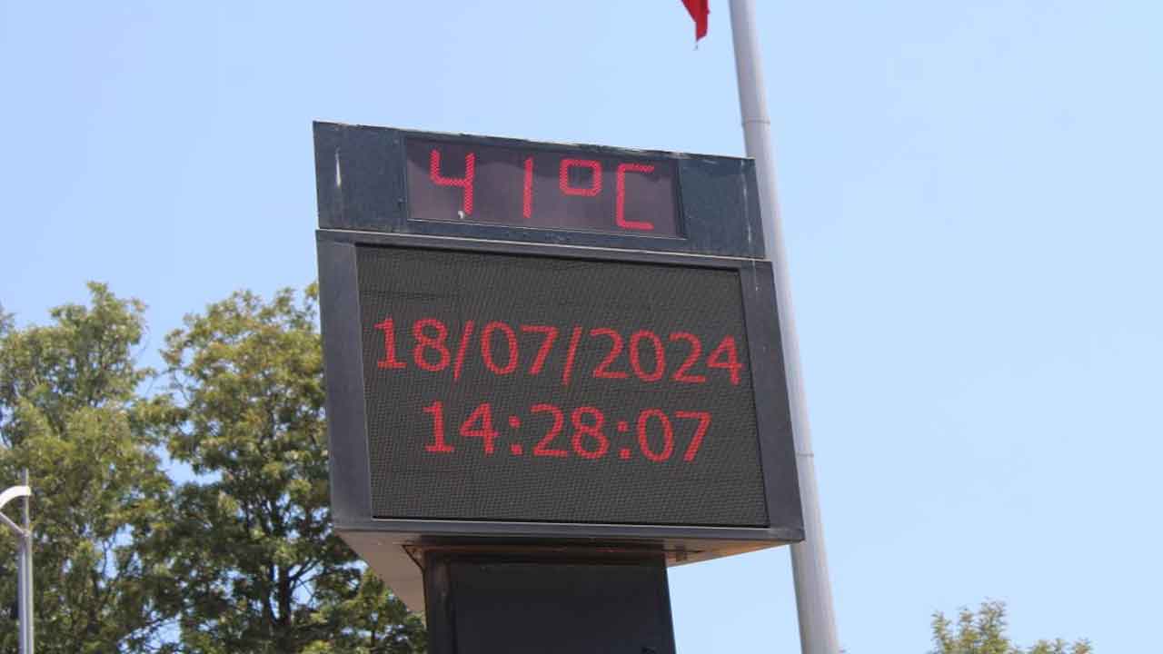 Aydın'da aşırı sıcaklar devam ediyor! 41 derece görüldü