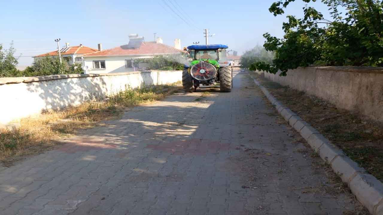 Afyonkarahisar Emirdağ'da ilaçlama çalışmaları yapıldı