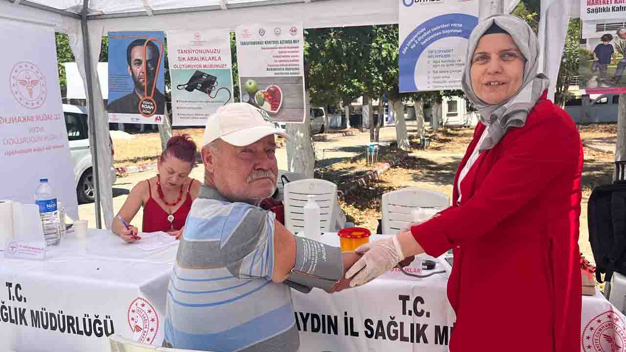 Aydın'da sağlık taraması yapılıp acil yardım eğitimi verildi!