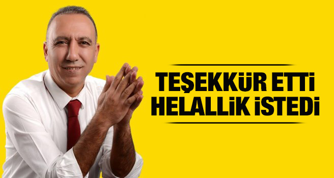 Muhammet Gür teşekkür etti ve helallik istedi