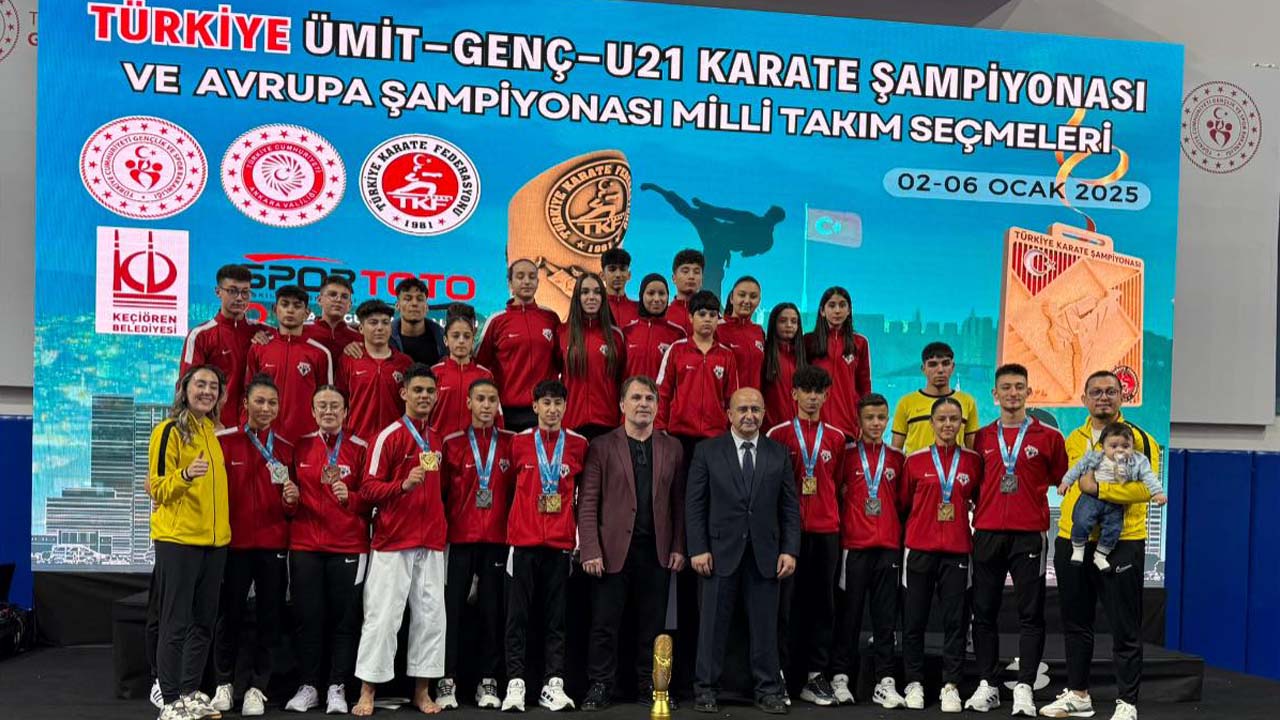 Uşak Karate Özlem Spor Kulübü en fazla madalya kazanan kulüp oldu