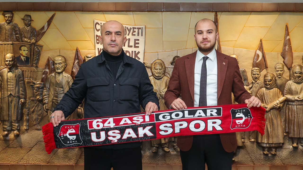 Uşakspor'da sürpriz dönüş Efrahim Alkın yeniden göreve başladı