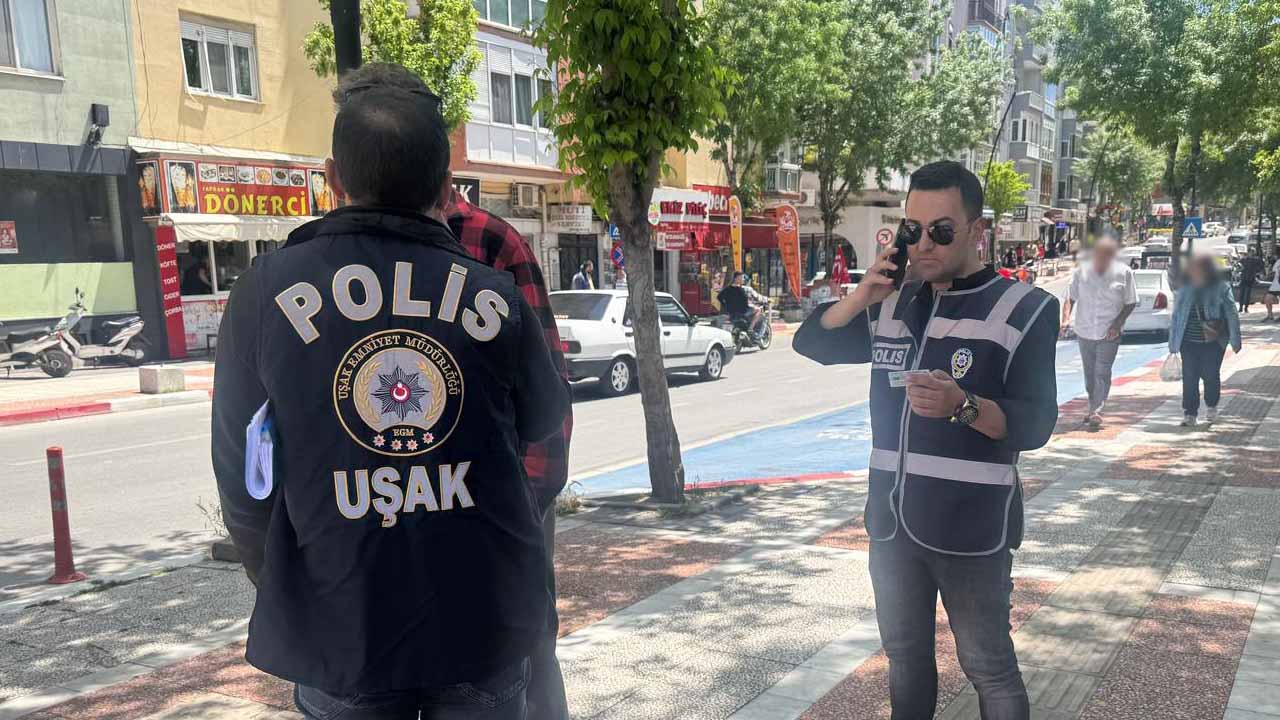 Türkiye genelinde büyük operasyon Uşak Emniyeti de sahadaydı