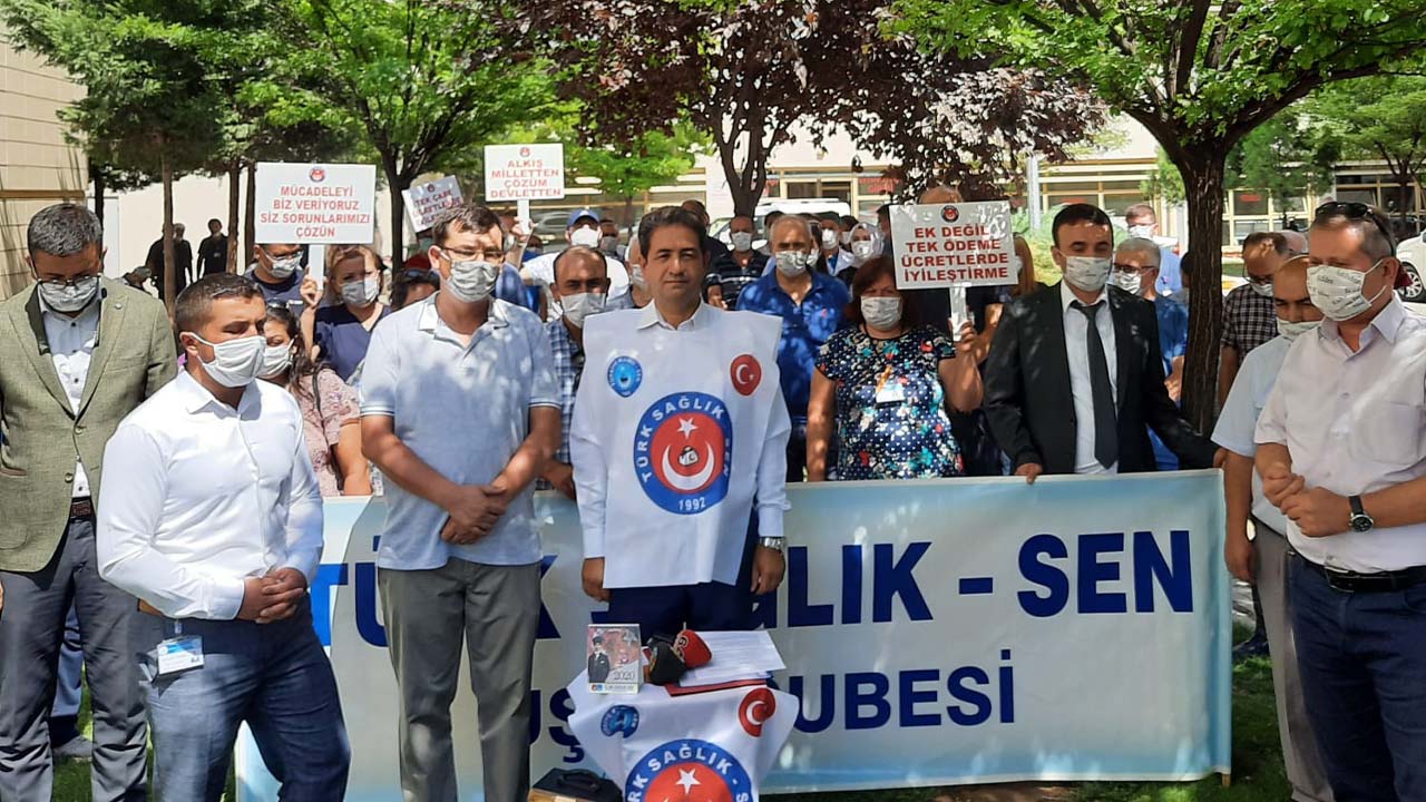 Türk Sağlık-Sen Uşak Başkanı Özkuk’tan toplu sözleşme hakkında sert açıklama