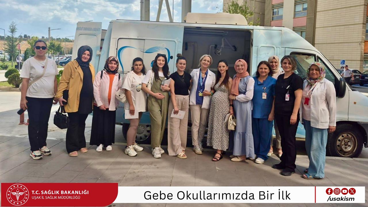 Uşak Eğitim ve Araştırma Hastanesi’nden Gebe Okulu’nda yeni uygulama