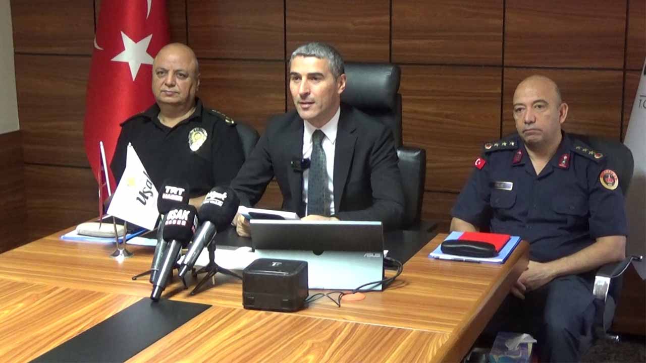 Uşak’ta ağustos ayı Asayiş Raporu açıklandı olayların yüzde 98’i aydınlatıldı