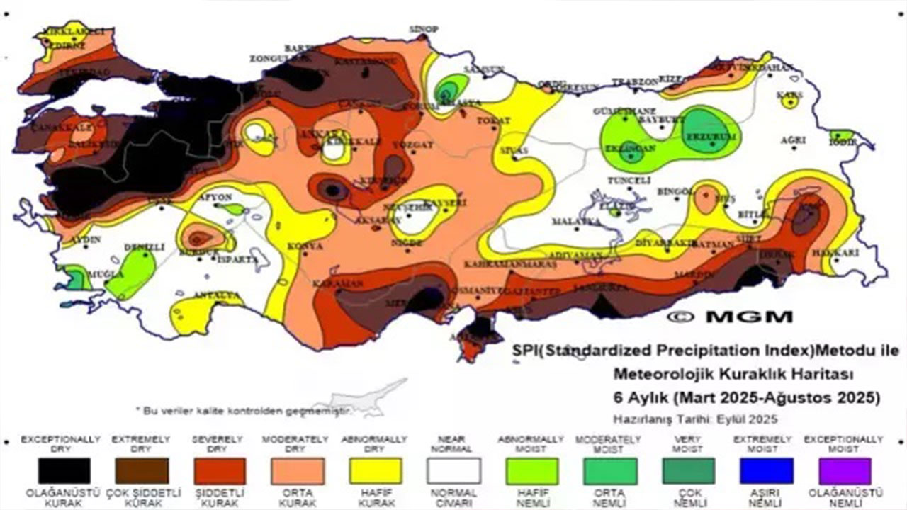 Meteoroloji’den ağustos raporu Ege’de yağışlar normale göre azaldı
