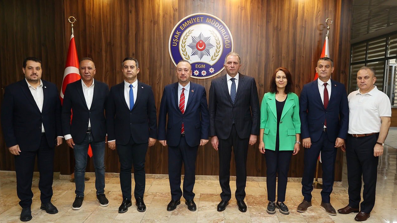Uşak’ta Yeni Emniyet Müdürü göreve başladı: Başkan Yalım’dan ziyaret