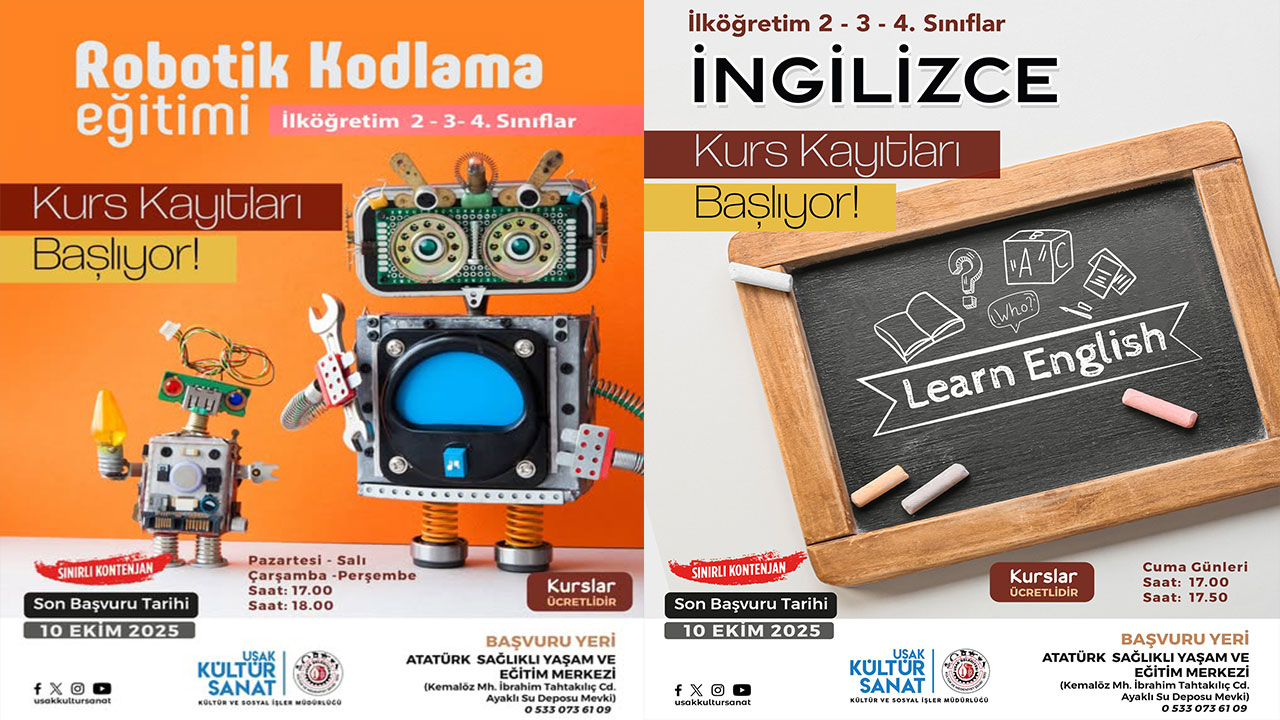 Geleceğin yetenekleri Uşak’ta yetişiyor Kodlama ve İngilizce eğitimleri başlıyor