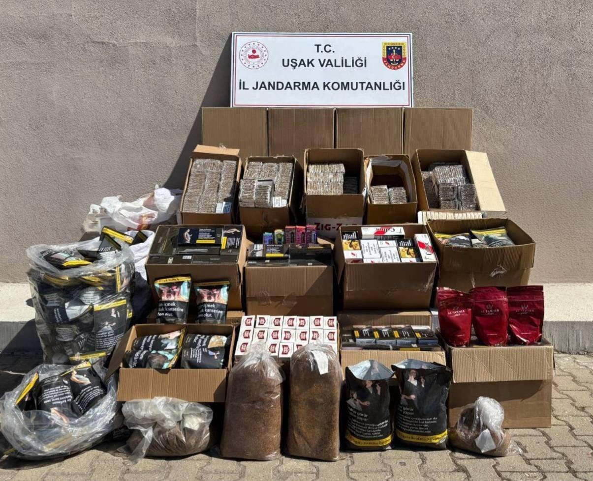 Uşak’ta kaçakçılığa darbe 265 bin makaron ele geçirildi