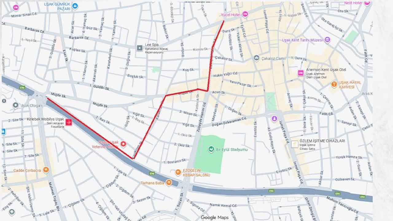 Uşak Belediyesi duyurdu: O yol yıkım nedeniyle 5 gün kapalı