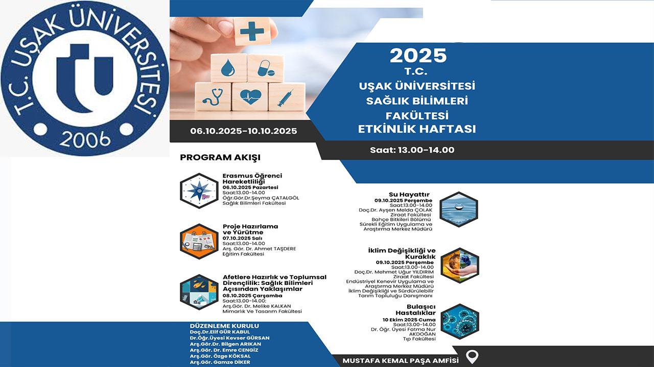 Uşak Üniversitesi öğrencilerini bekleyen etkinlik haftası programı açıklandı