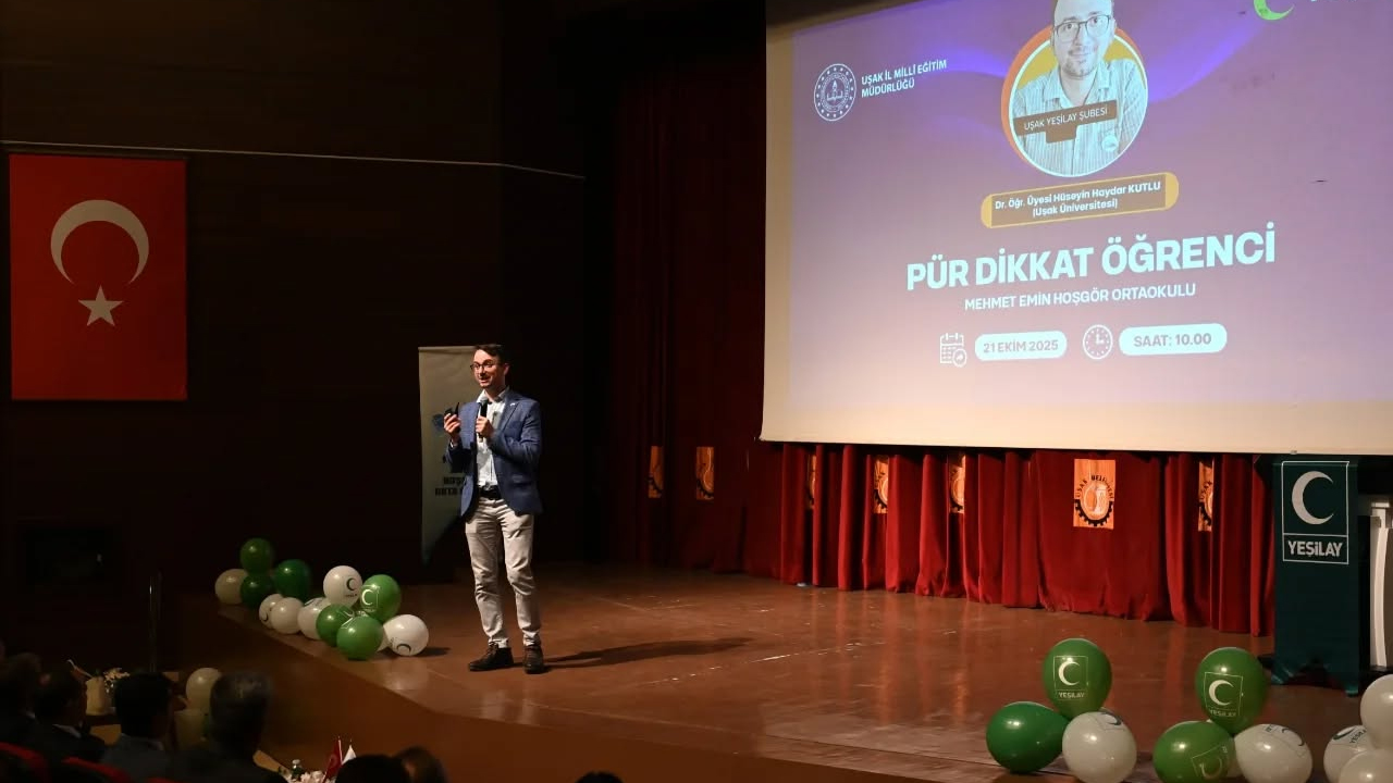 Uşaklı öğrenciler için dikkat ve verimli çalışma eğitimi düzenlendi