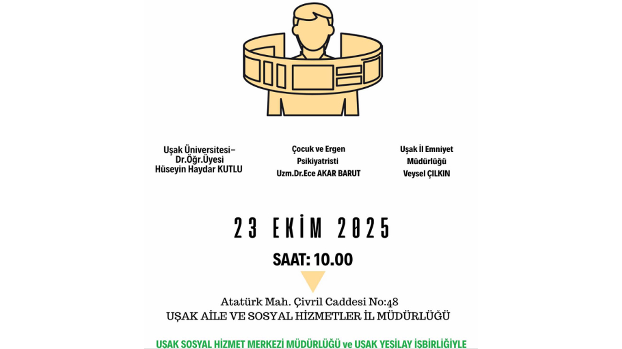 Uşak’ta “Dijital Bağımlılık” Semineri: Yeşilay’dan Farkındalık Etkinliği