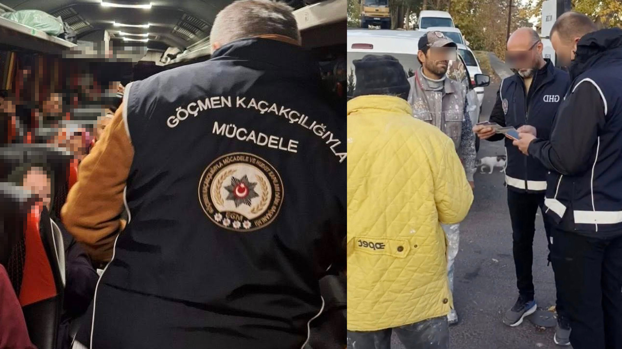 Uşak'ta Düzensiz Göçmenlere Karşı Huzur Operasyonu