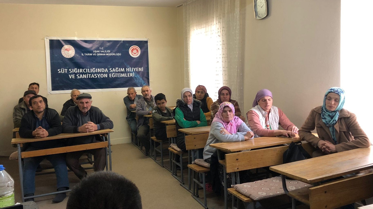 Uşak’ta Mastitisle Mücadele Başladı: Üreticilere Uygulamalı Eğitim