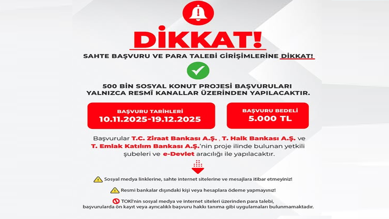 Uşak Çevre ve Şehircilik Müdürlüğü’nden Kritik Uyarı Sosyal Konut Dolandırıcılığına Dikkat