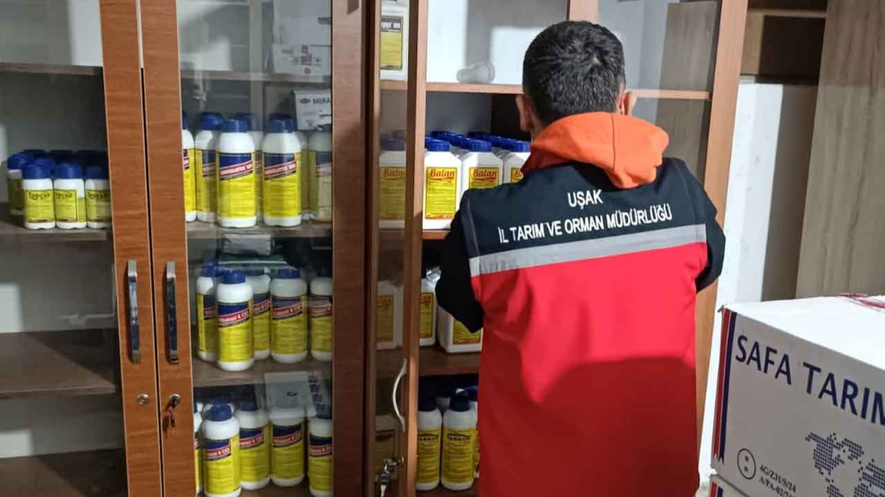 Uşak'ta Zirai İlaç Denetimleri Tüm Hızıyla Sürüyor