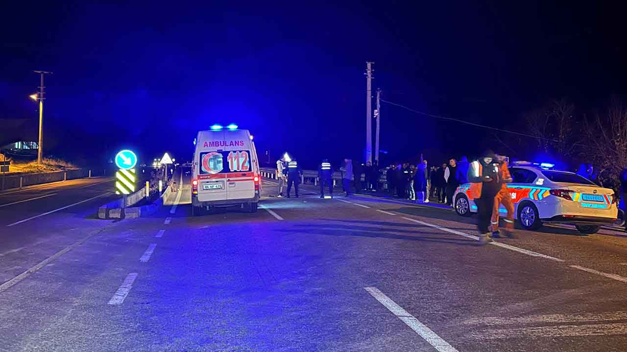 Uşak'ta otomobilin çarptığı 3 yaya öldü