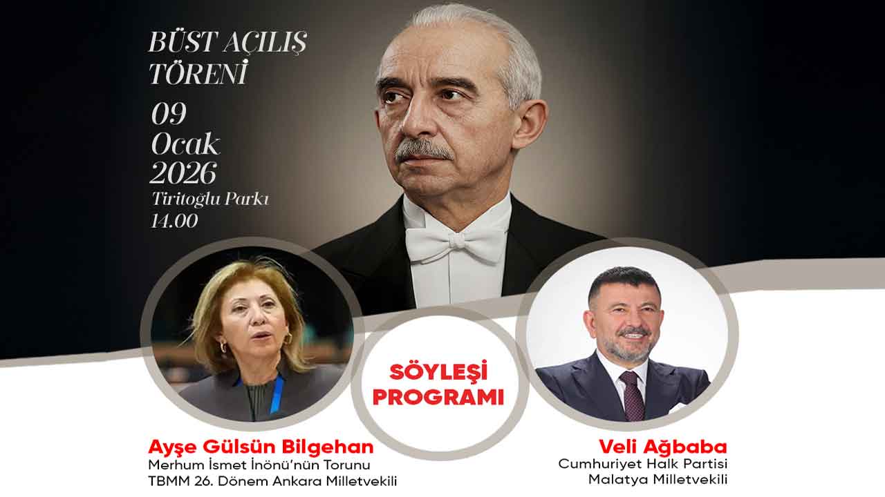 2.Cumhurbaşkanı İnönü’nün Büst Açılış Töreni Tiritoğlı Parkında Gerçekleşecek