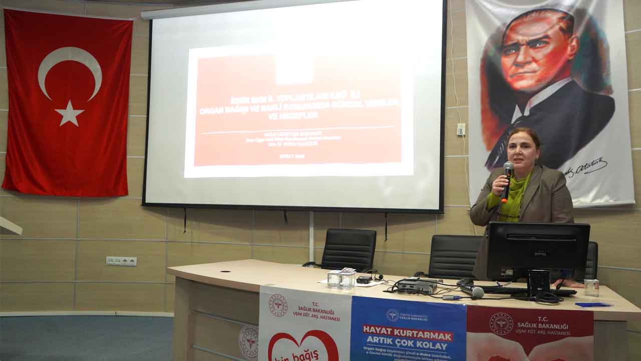 Uşak’ta Organ ve Doku Bağışı/Nakli Farkındalık Eğitimi Düzenlendi