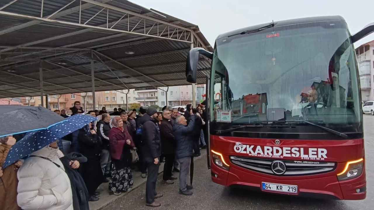 40 Uşak’lı Kutsal Topraklara Uğurlandı
