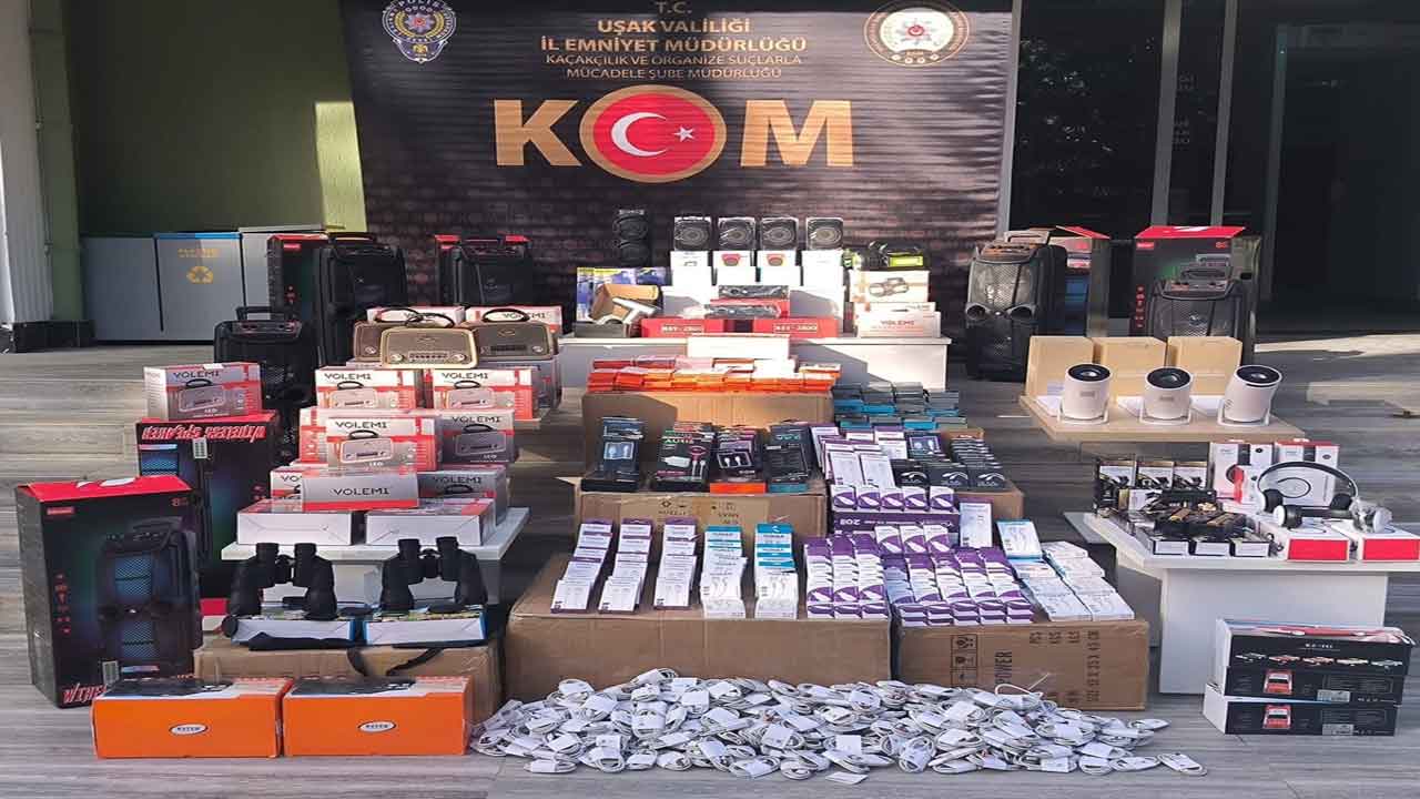 Uşak’ta Polisin Kaçakçılıkla Mücadelesi Aralıksız Devam Ediyor