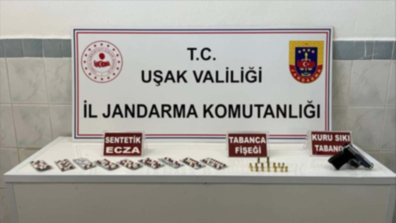 Uşak’ta Jandarma Baskını: Uyuşturucu Hap ve Silah Mühimmatı Bulundu